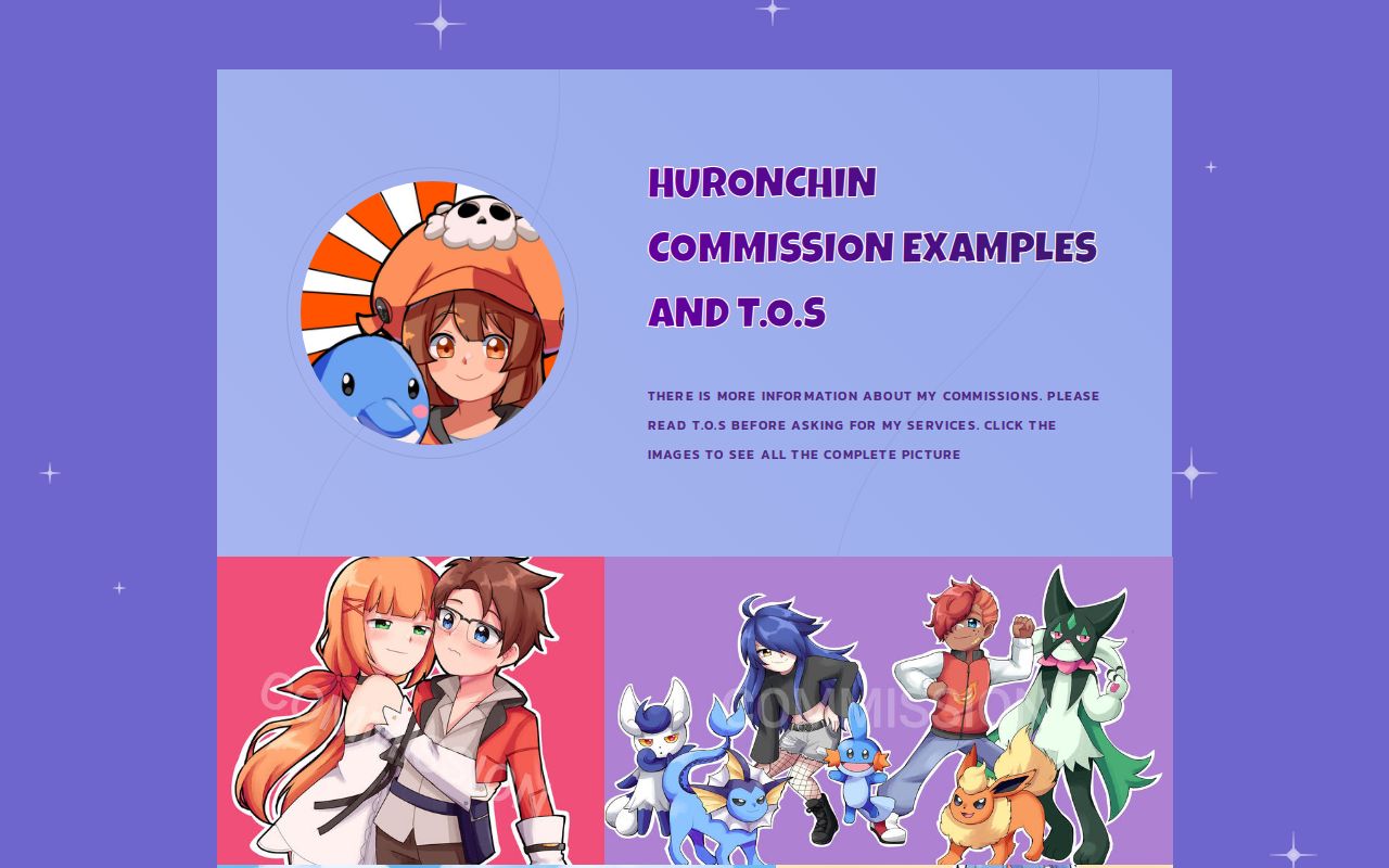 commissions info